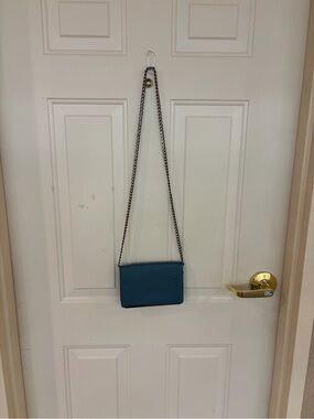 Mossimo Supply Co. Teal Chain Crossbody Bag